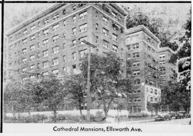 Cathedral Mansions in 1929