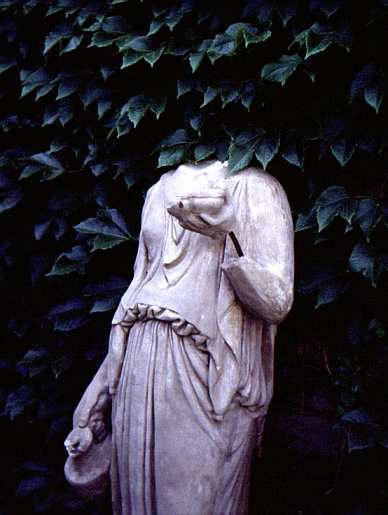Headless statue