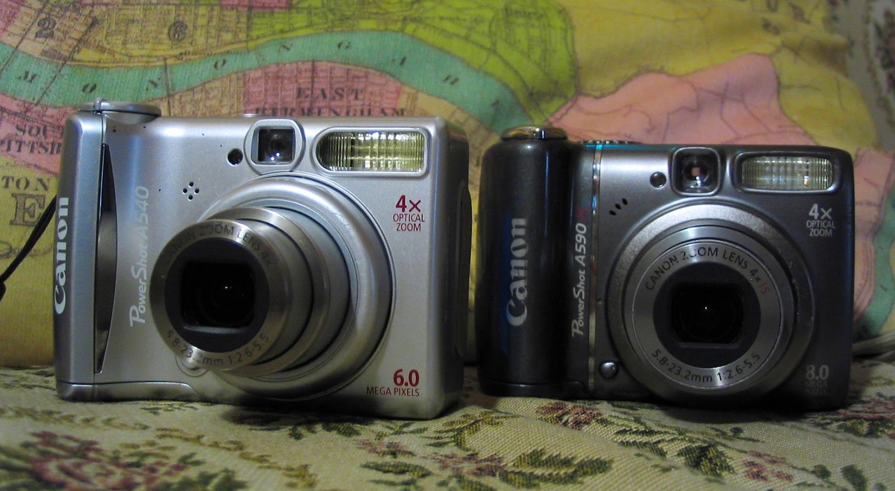 Canon PowerShot A540 and A590