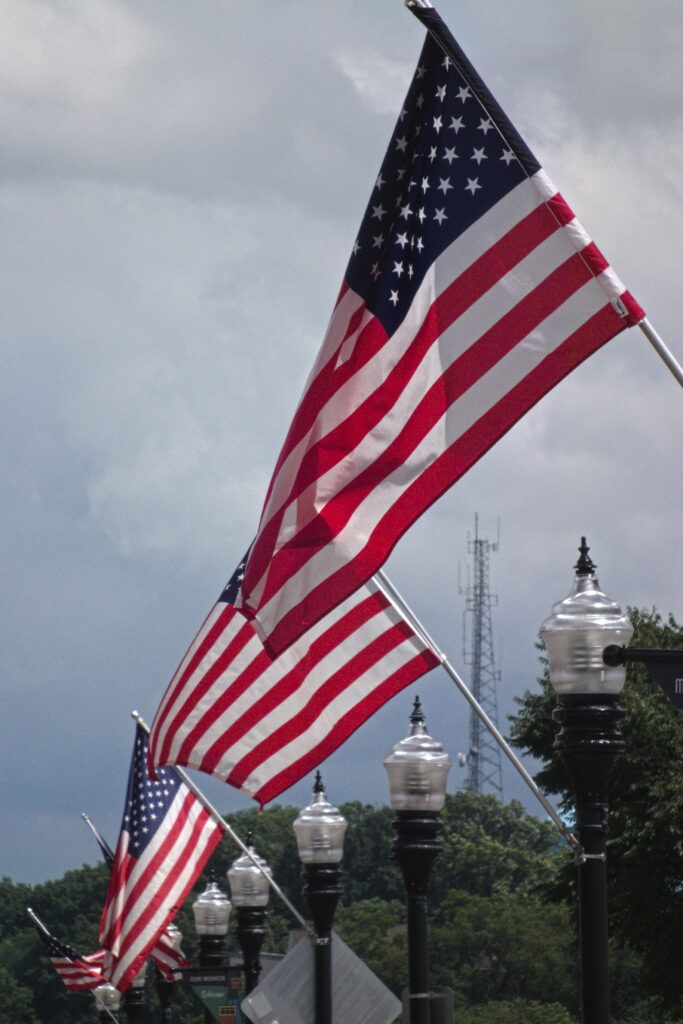 Flags along Grandview Avenue