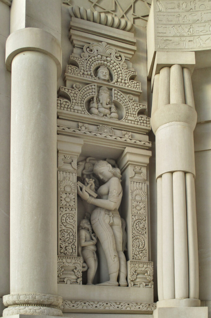 Sculpture in Indian style, with Egyptian column