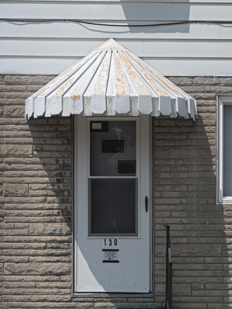 Front door of a house on the South Side, Pittsburgh