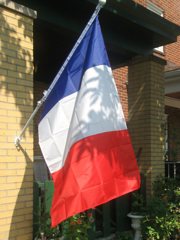 French flag on Bastille Day 2024