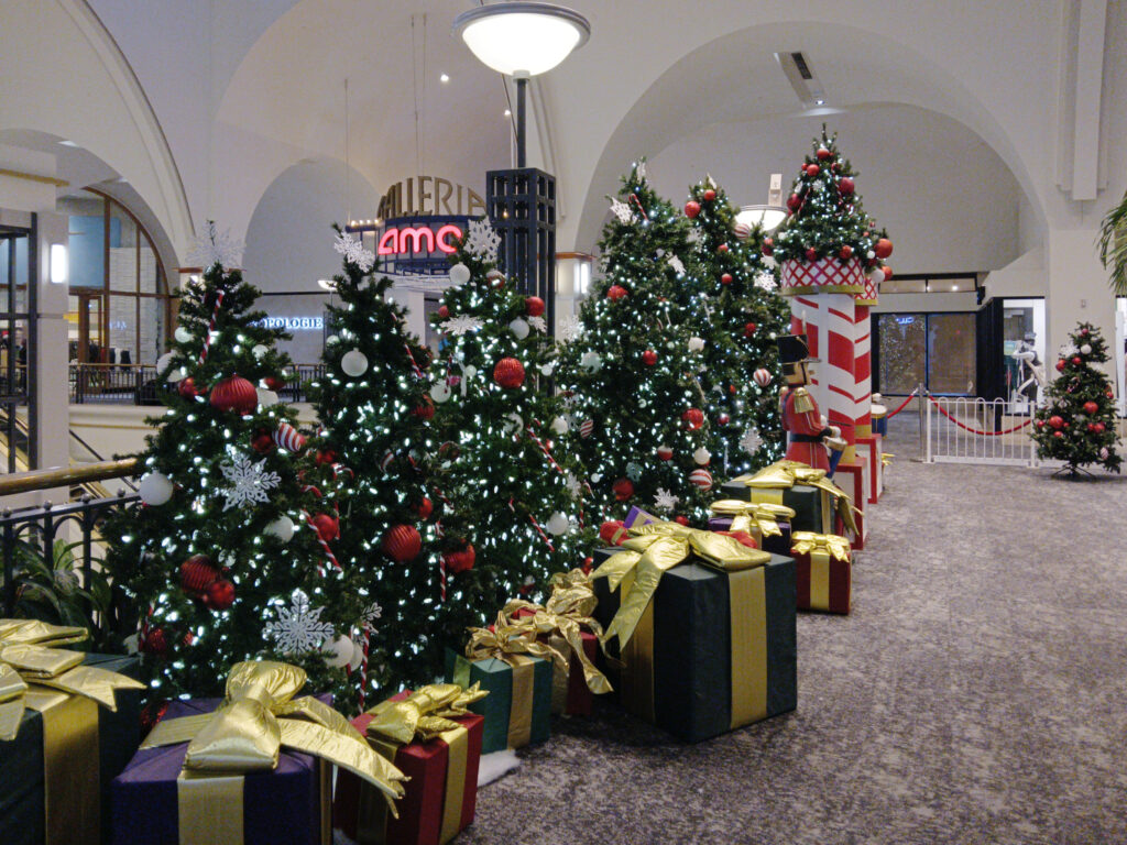 Presents and Christmas trees