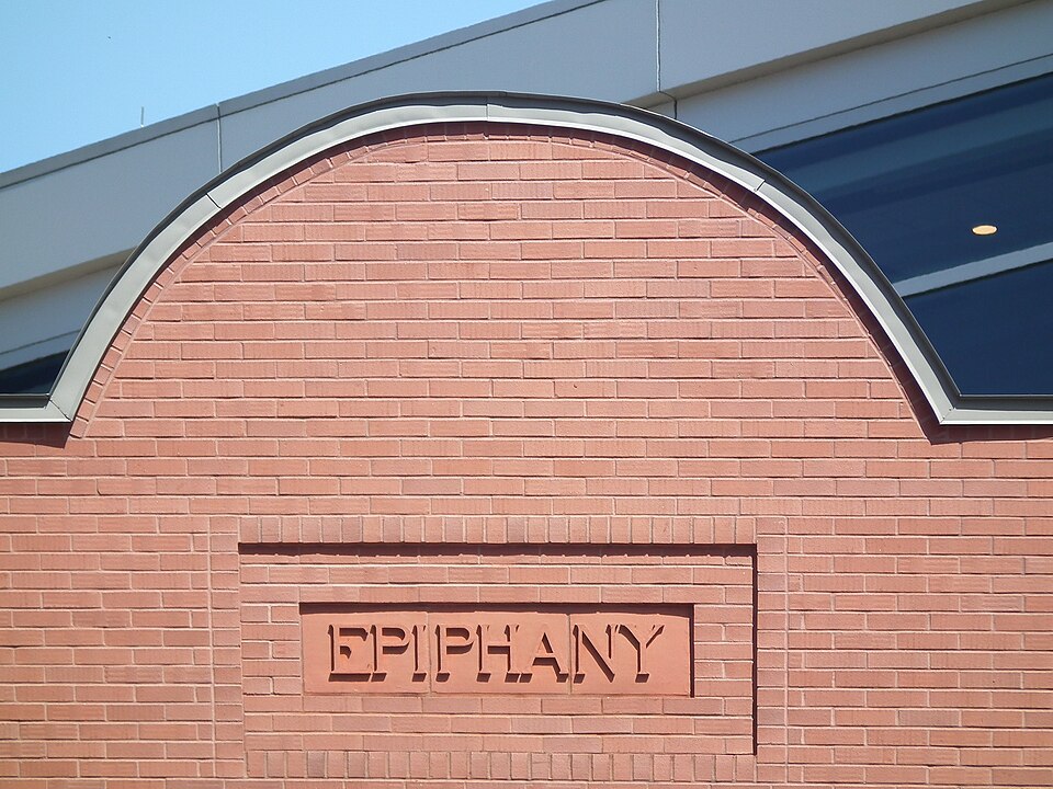 “Epiphany” inscribed on the school