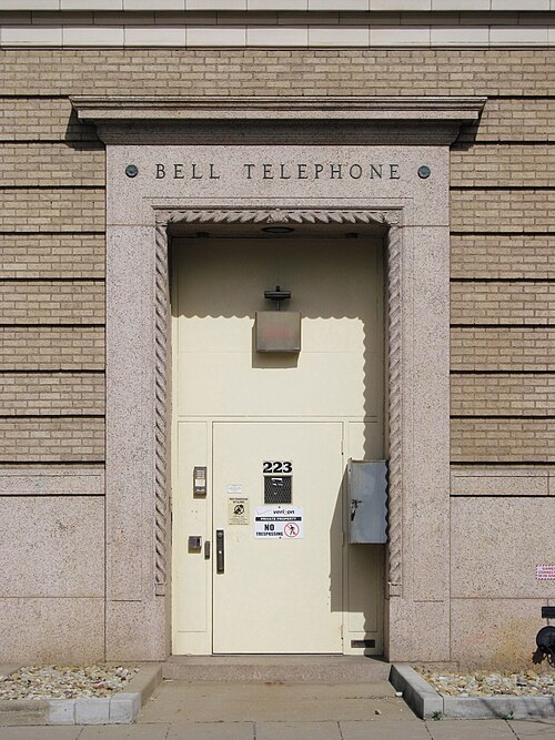 Bell Telephone exchange entrance