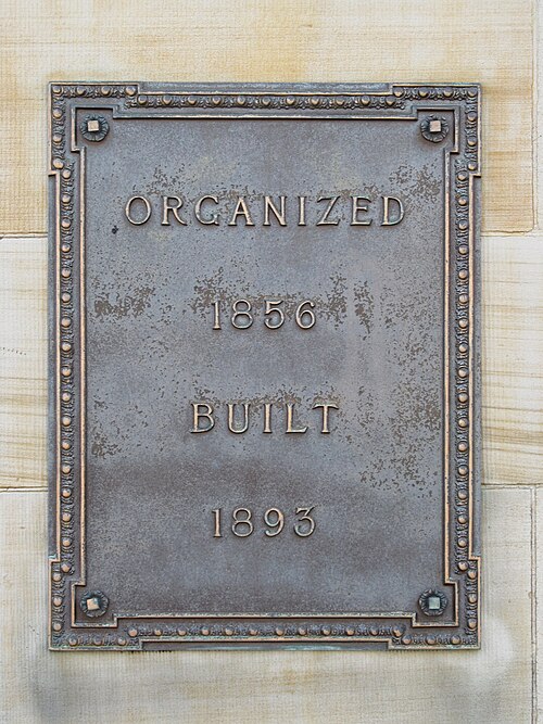 Organized 1856, built 1893