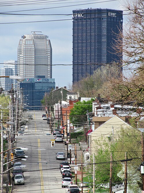 Looking westward on Webster Avenue
