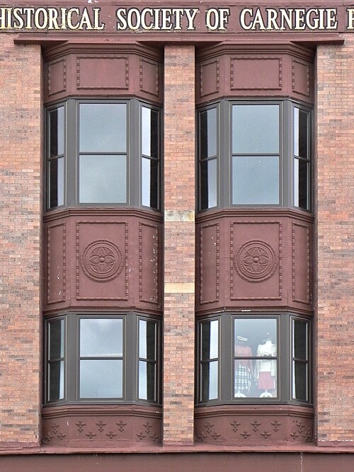 Bay windows on the front