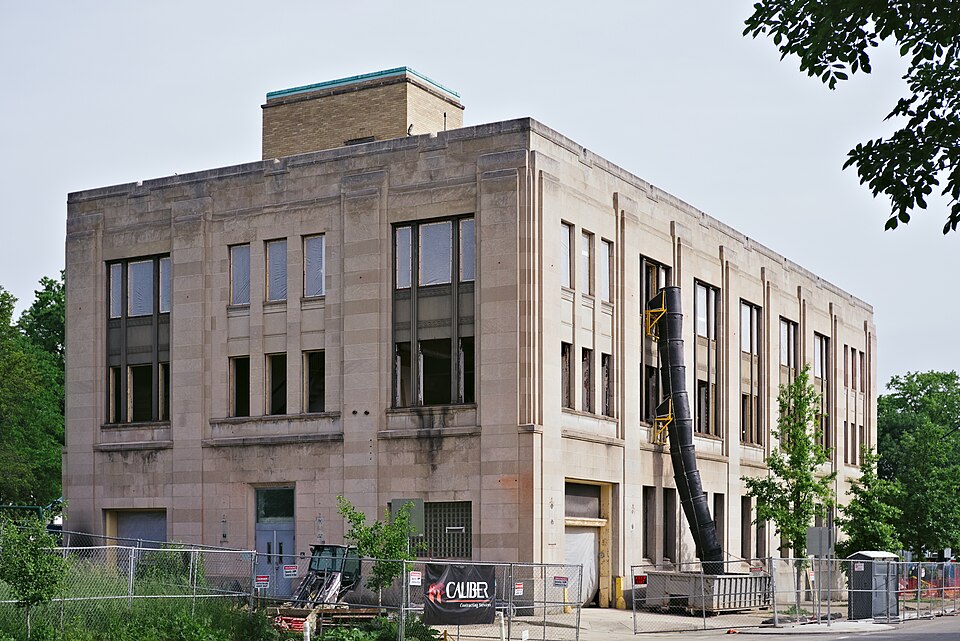 Fire and police station under renovation