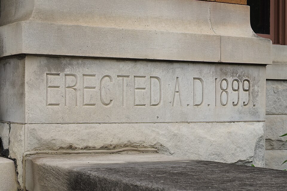 Erected A. D. 1899.
