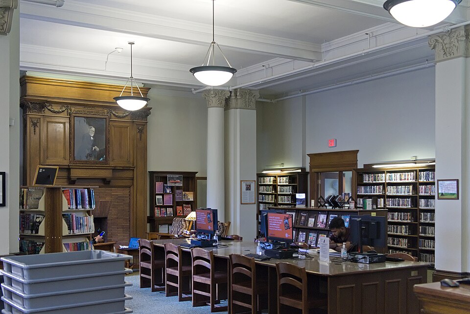 Interior of the Carnegie Free Library