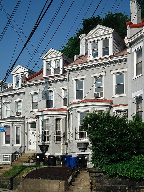 Staggered rowhouses