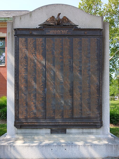 Sixteenth Ward World War I memorial