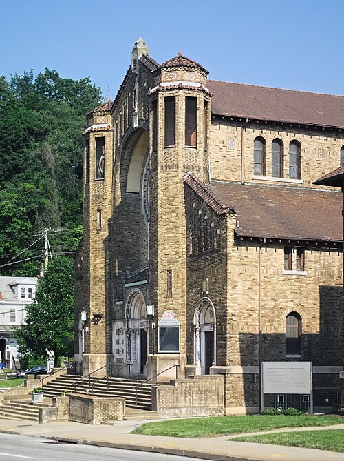 Perspective view of the west front