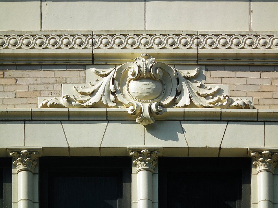 Ornament with cartouche