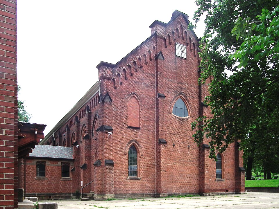 The altar end of the church