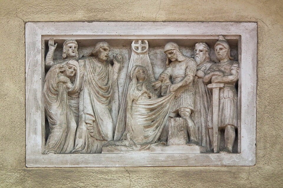 The martyrdom of St. Agnes.