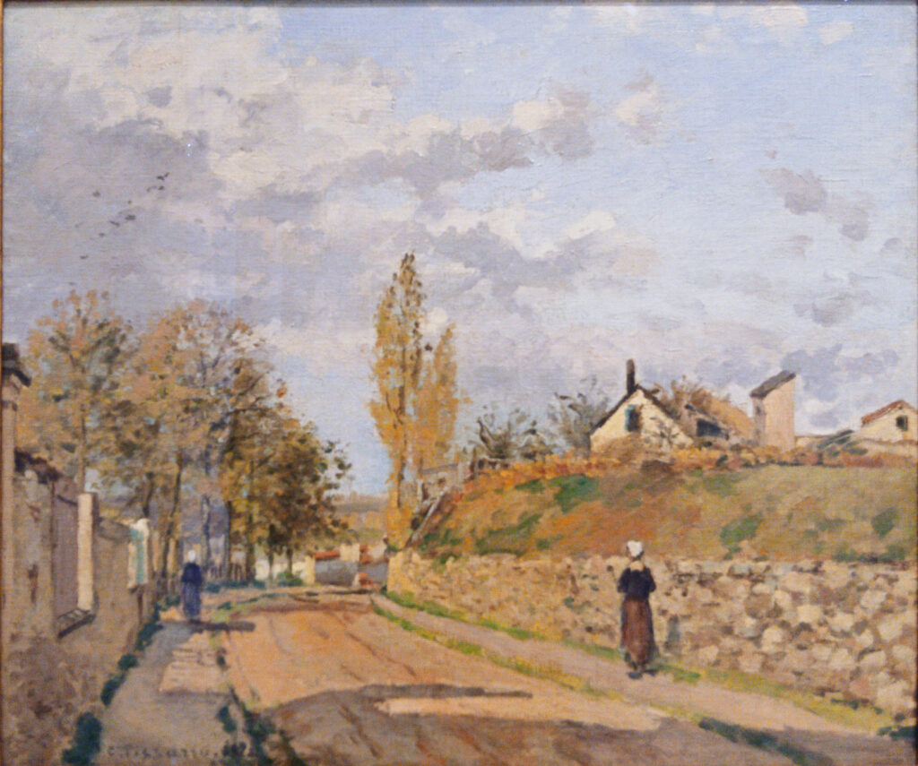 Rue de Beaujour, Pontoise, by Camille Possarro, 1872