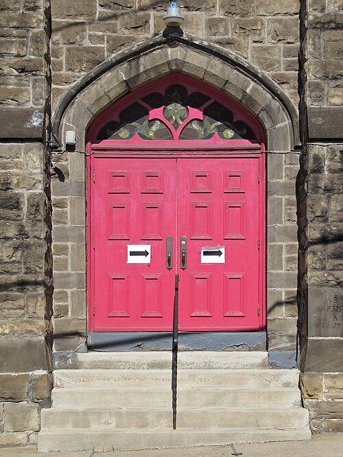Entrance to the church