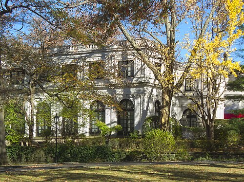 West side of the house