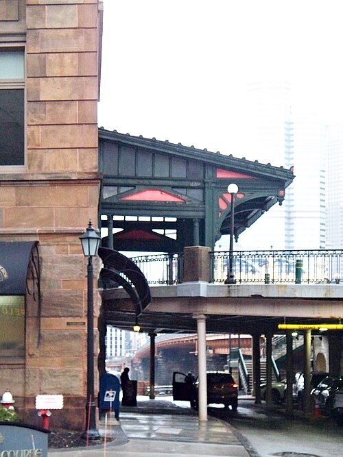 Smithfield Street Bridge entrance to the station