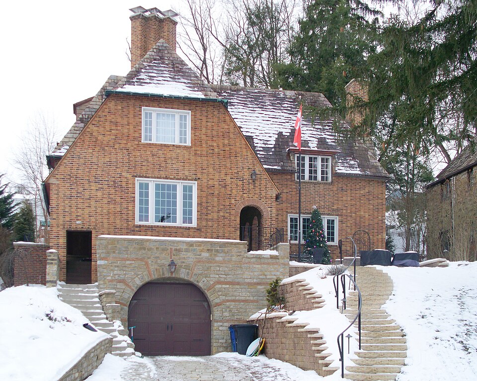 Front with garage