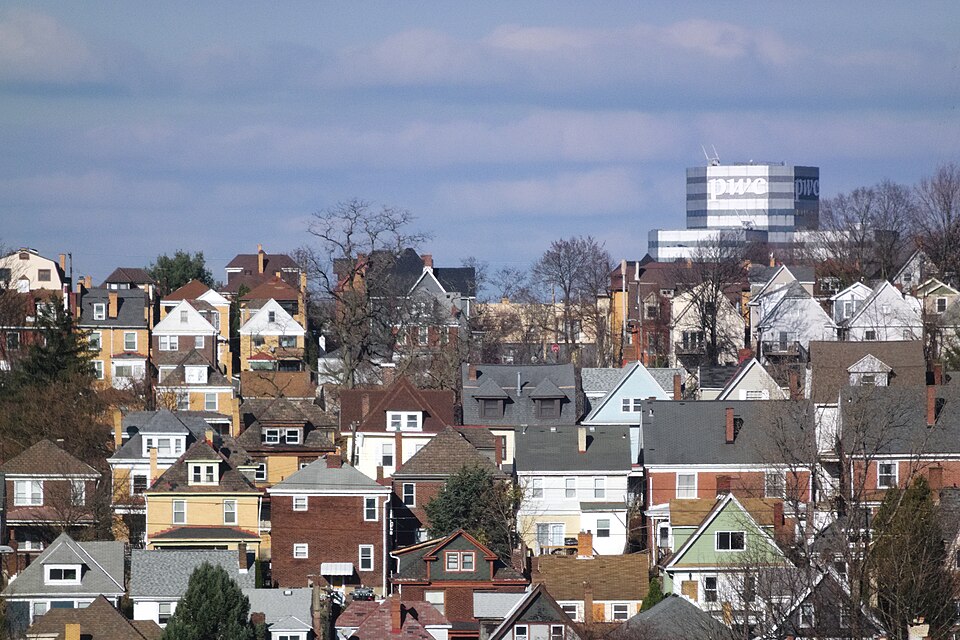 Back slopes of Mount Washington with One Oxford Center