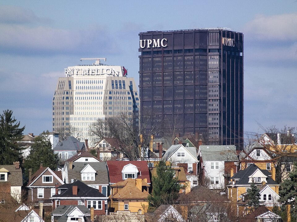 Mount Washington with One Mellon Center and the U. S. Steel Tower