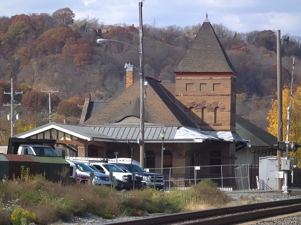 Station from a block away
