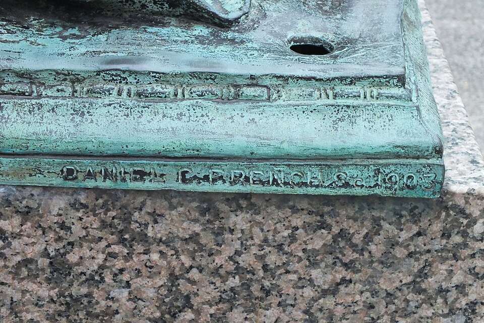 Mark of Daniel C. French in bronze