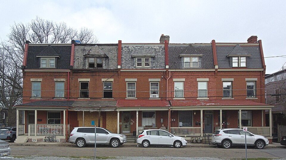 Row of houses on Abdell Street