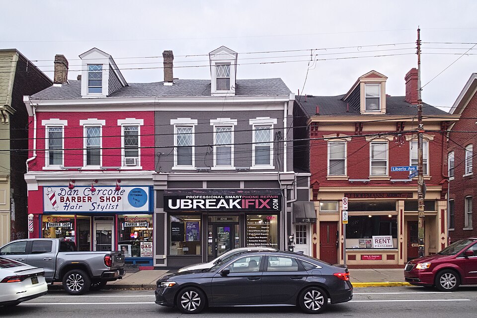 Storefronts on Liberty Avenue