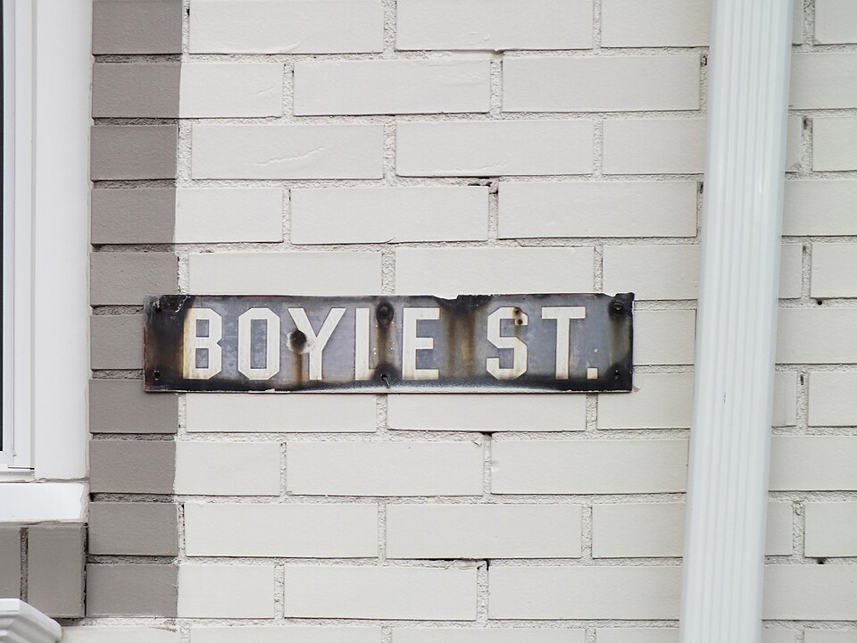 Boyle Street street sign