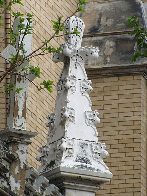 Cross and finial