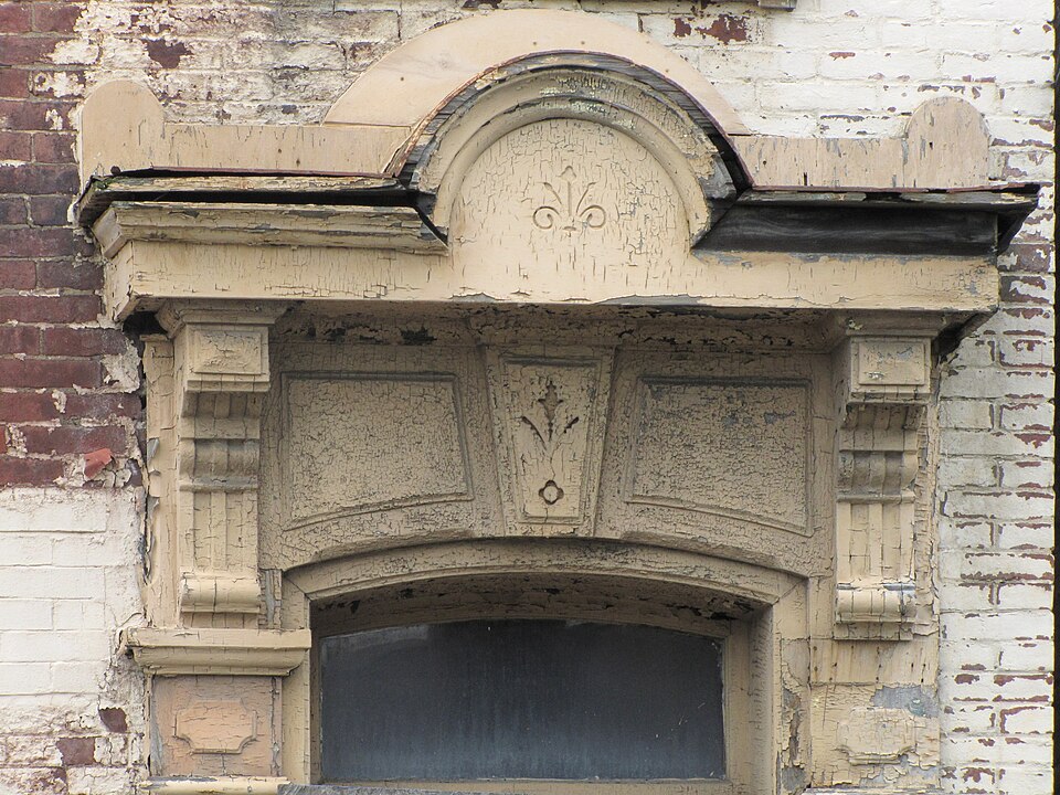 Woodwork and transom