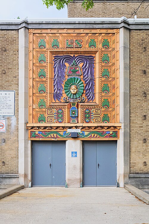 Terra cotta over the entrance