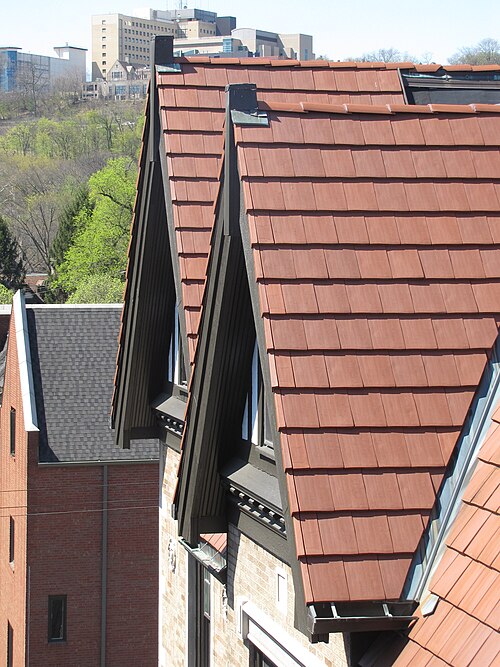 Gables and roof