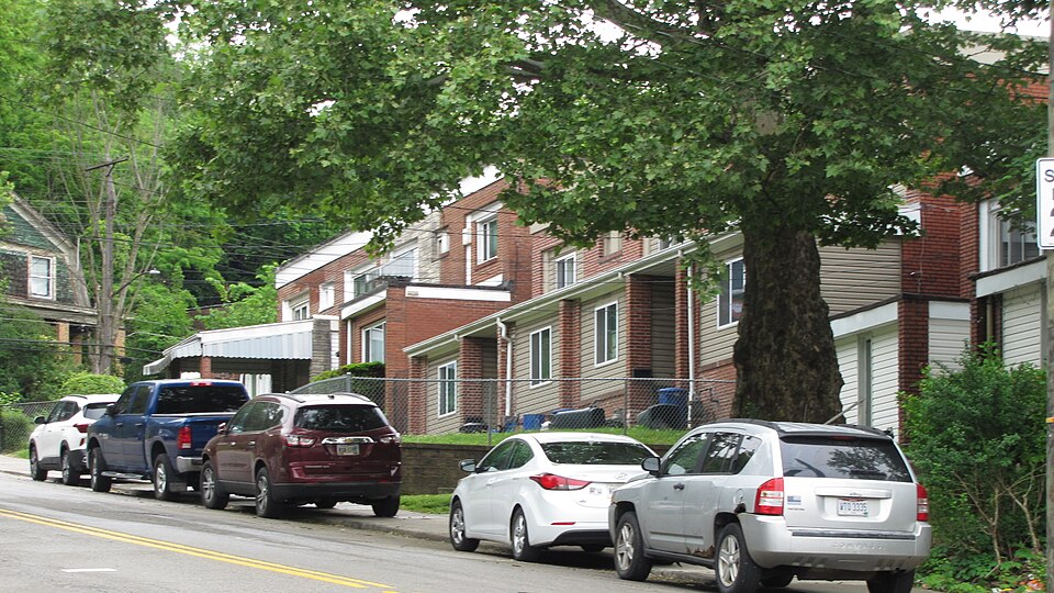 Looking up the hill