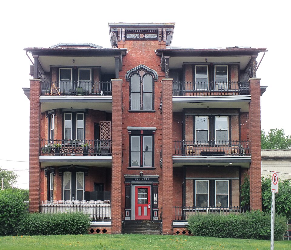 Linn Apartments, front elevation