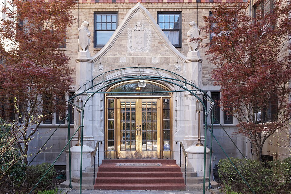 The main entrance