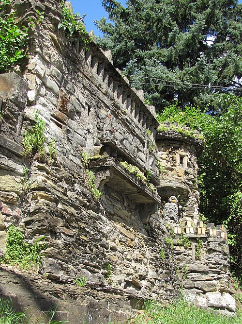 Retaining wall from the side