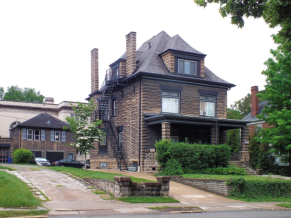 Mansion and garage