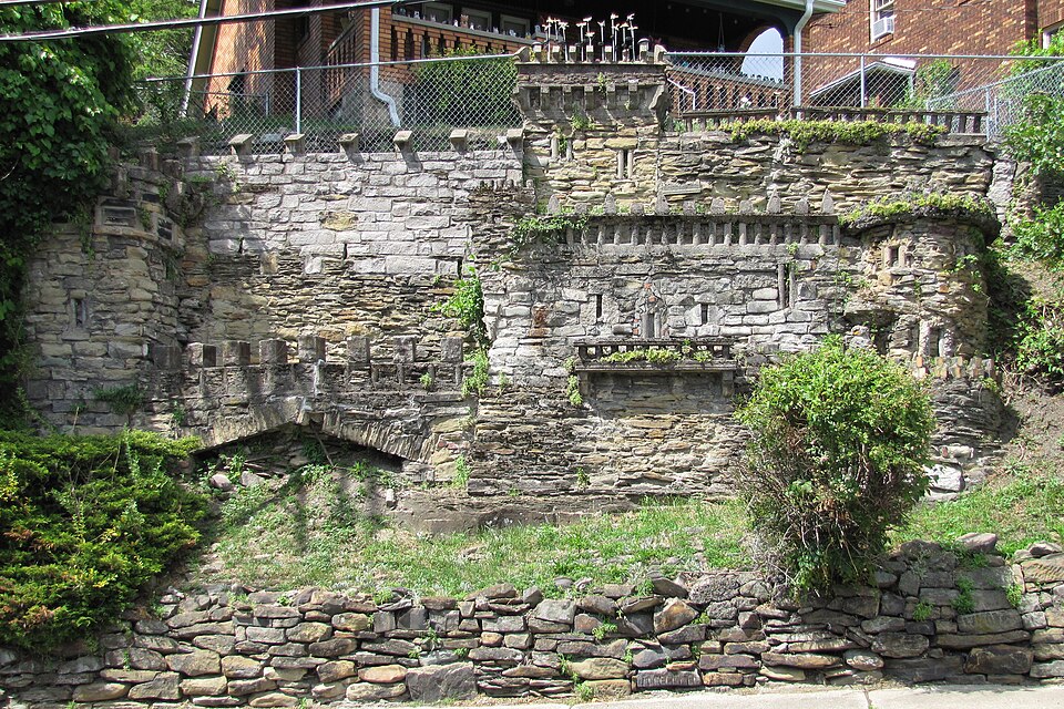 Retaining wall from the front