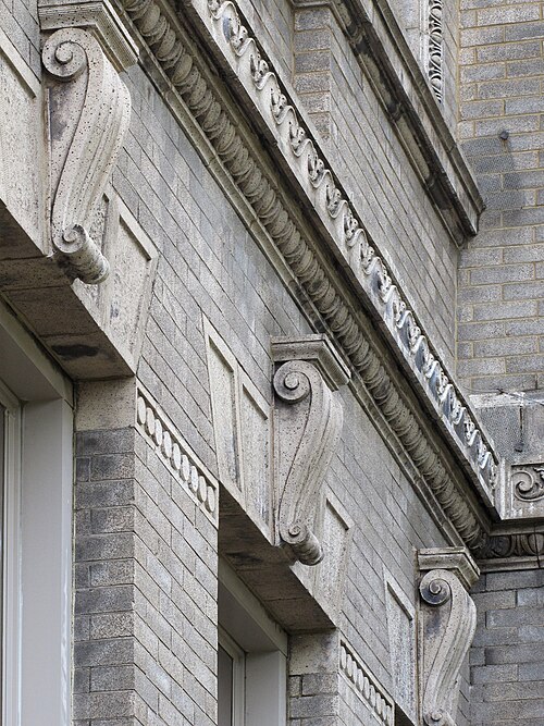 Lintels and Vitruvian scroll