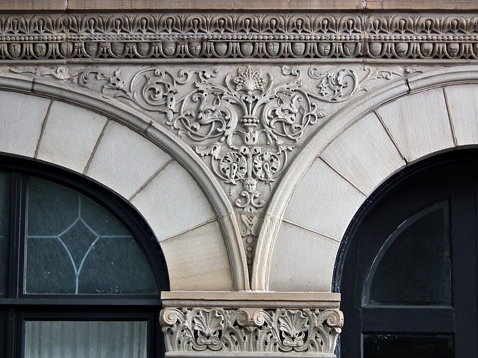 Carved relief