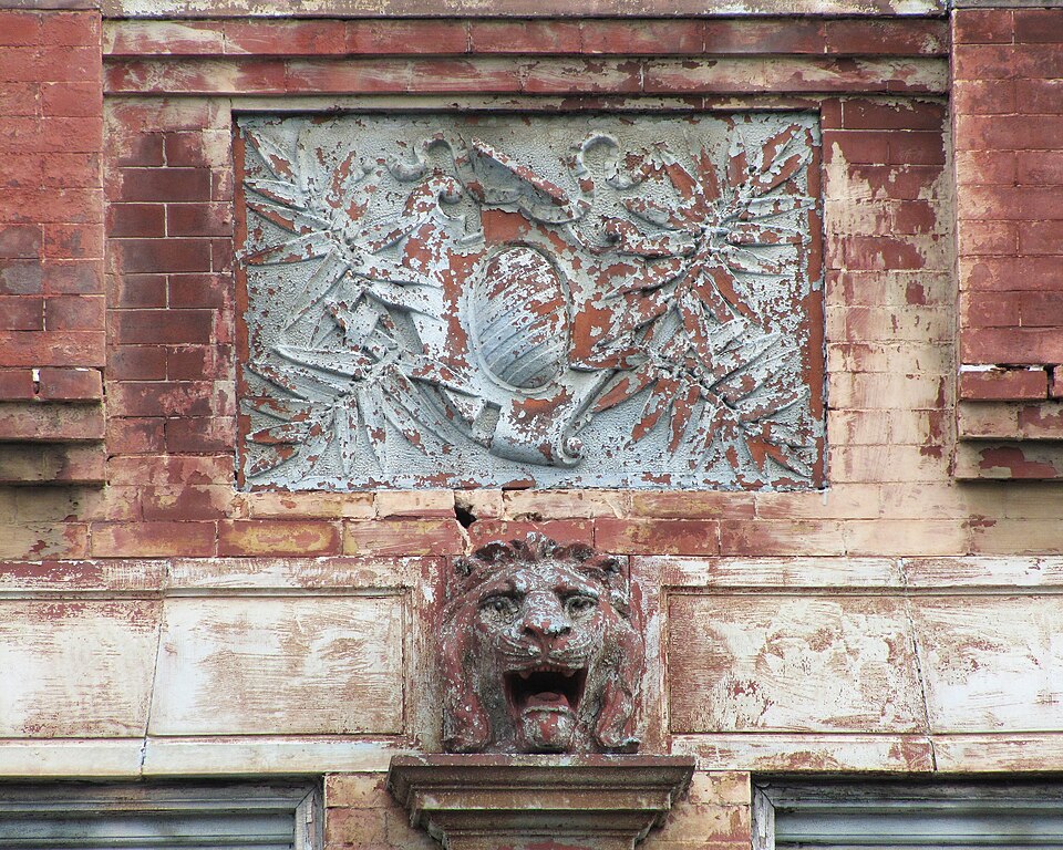 Lion and shield