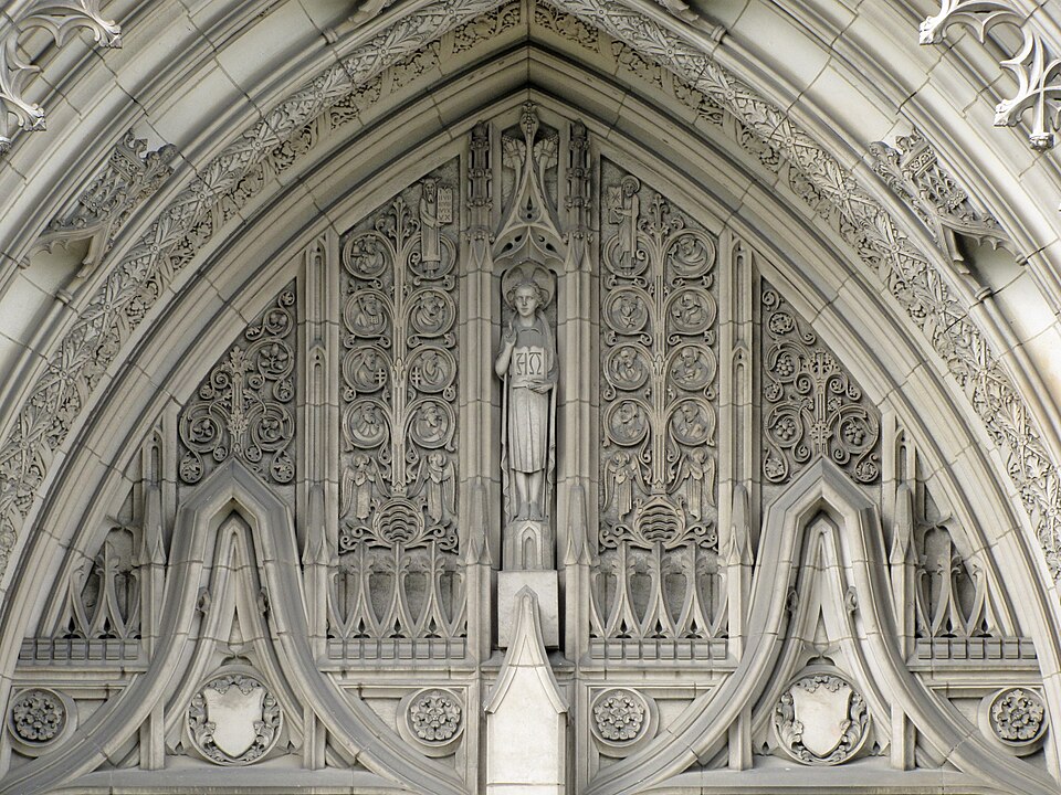 Reliefs over the entrance
