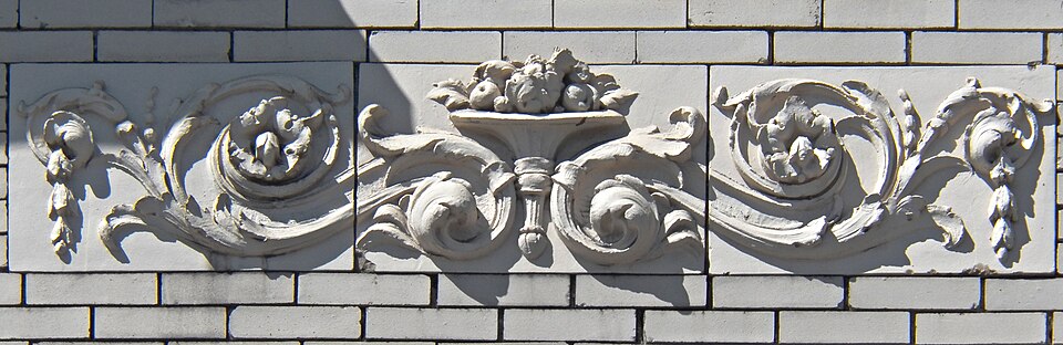 Ornament with fruit and foliage