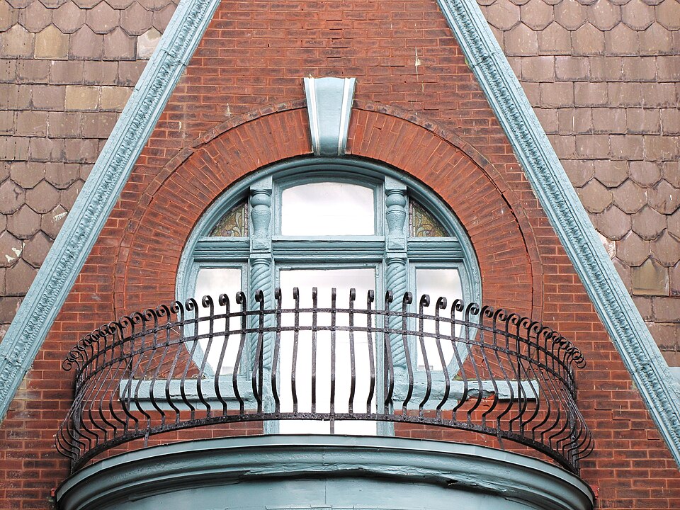 Balcony and round window